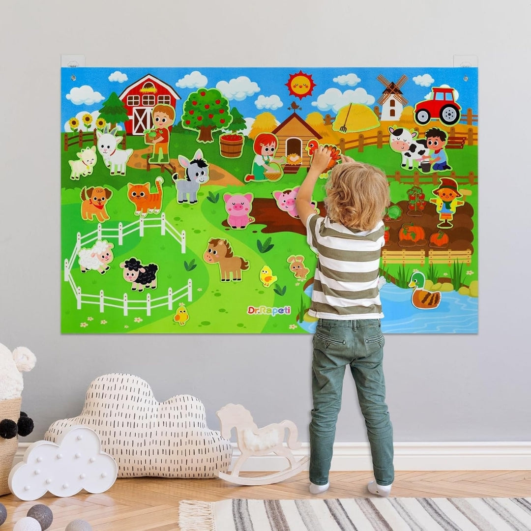 Panel Interactivo de Fieltro Montessori